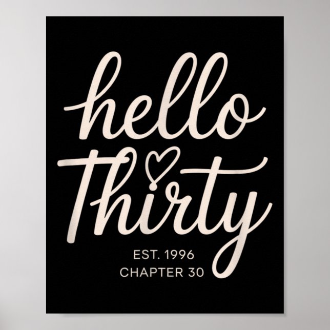 Poster Olá Trinta Est 1996 Capítulo 30 de Aniversário de  (Frente)