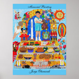 Poster OLAMENDIES memorial painting Collectors edição P