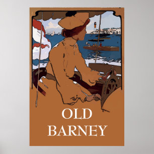 Poster OLD BARNEY, Barnegat Lighthouse Estilo Vintage