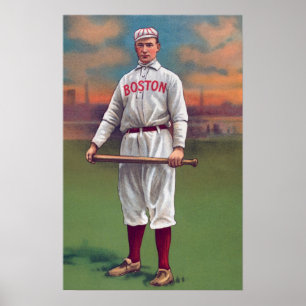 Póster old baseball boston