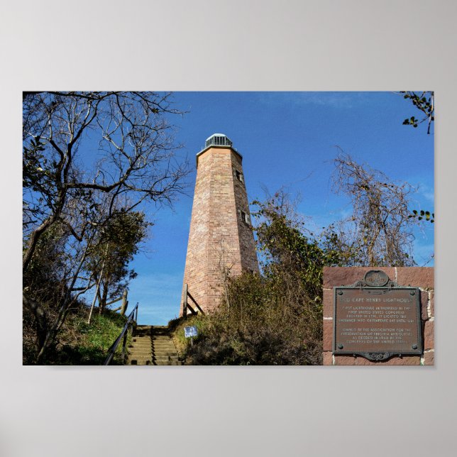 Poster Old Cape Henry Lighthouse (Frente)
