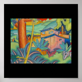 Poster Old Kahala Home, por Arman Manookian, 1928