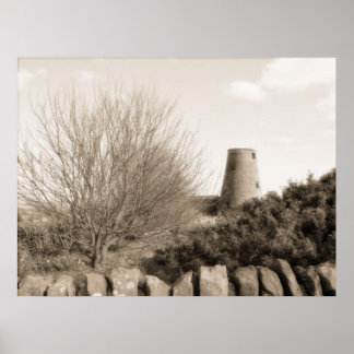 Póster Old Mill with Trees - Escócia