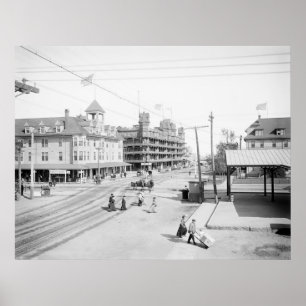 Póster Old Orchard Beach Hotels, 1904