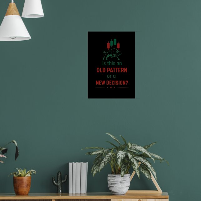 Poster Old Pattern or New Decision? – Trading Mindset (Sala de Estar 1)