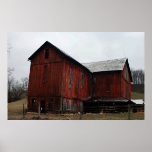Póster Old Red Barn