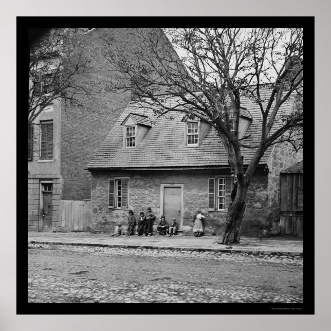 Póster Old Stone House em Richmond, VA 1865 (Frente)