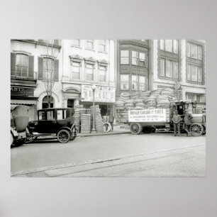 Poster Old Tire Store, 1921