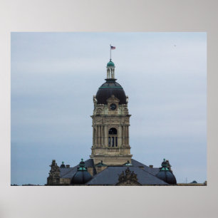 Poster Old Vanderburgh County Courthouthouse, Evansville,