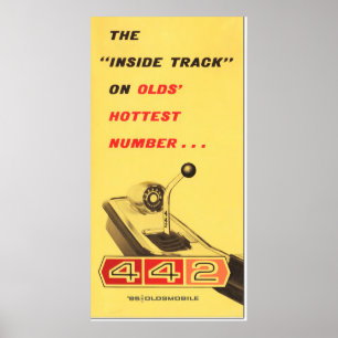 Poster Oldsmobile 442 - reprodução de página de pasta de 