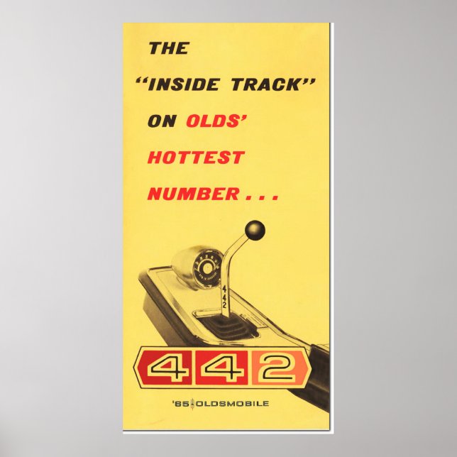 Poster Oldsmobile 442 - reprodução de página de pasta de  (Frente)