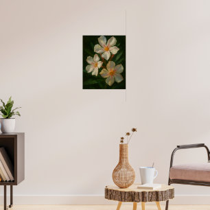 Poster Oleander: Elegância Tóxica Arte em Óleo Impression