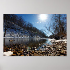 Poster Olentangy River no inverno, Highbanks MetroPark, O