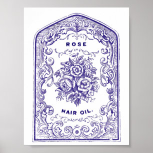 Póster Óleo de cabelo cor-de-rosa