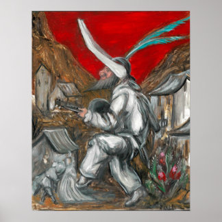 Póster Óleo de Callot Fritellino em Gesso por Toby Mikle