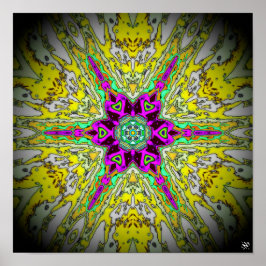 Poster Óleo e vinagre de nabos - padrão colorido v1
