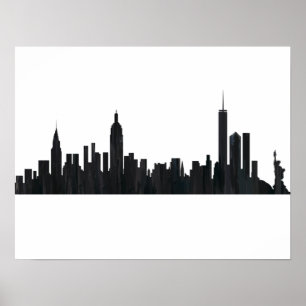 PÓSTER ÓLEOS DE NOVA IORQUE, NY SKYLINE -