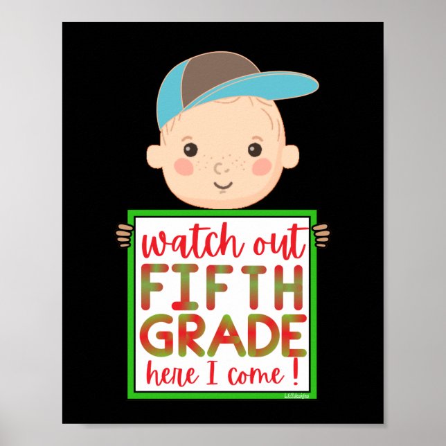 Poster OLHA PARA O 5º GRAU AQUI EU VENHO engraçado (Frente)