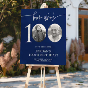 Póster Olha quem é 100 Azul 100º Aniversário