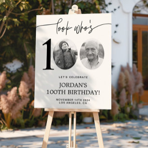 Póster Olha quem é 100   Foto 100th Birthday Welcome