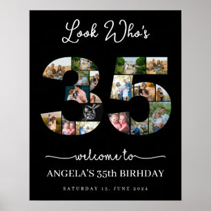 Poster olha quem é 35 anos feliz aniversário