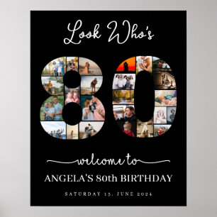 Poster olha quem é a montagem de 80 fotos de feliz aniver