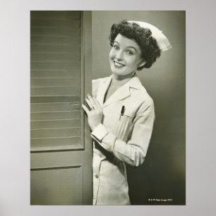 Póster Olhando a enfermeira