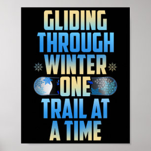 Poster Olhando Através Do Inverno Uma Trilha De Cada Vez