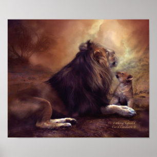 Poster Olhando o poster/impressão ascendentes da arte