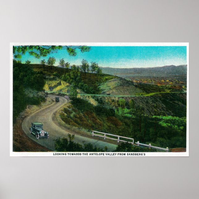 Póster Olhando para Antelope Valley, de Sandberg (Frente)
