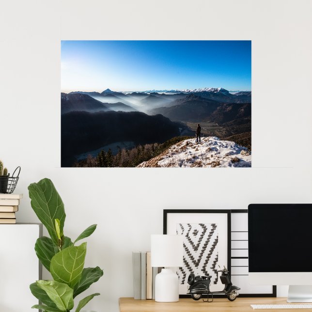 Poster Olhando para novos horizontes (Escritório em casa)