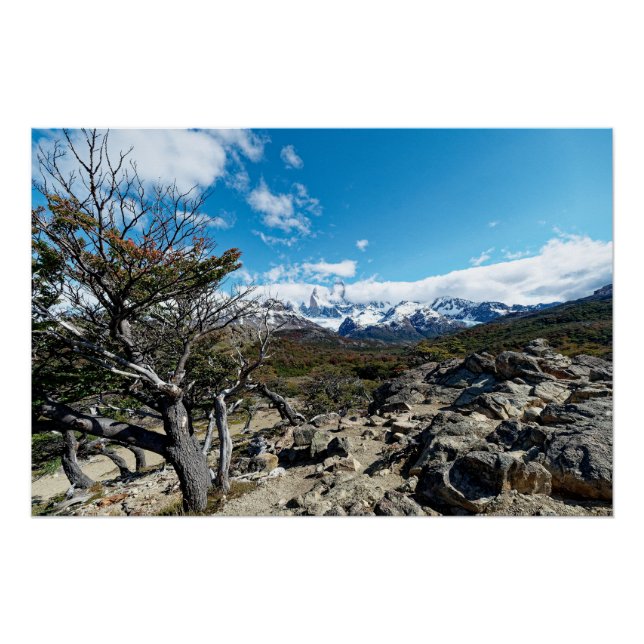 Póster Olhando para o Mt Fizroy (Frente)