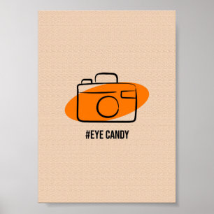 Poster Olhar Goloso Câmera - Arte Fotográfica Minimalista
