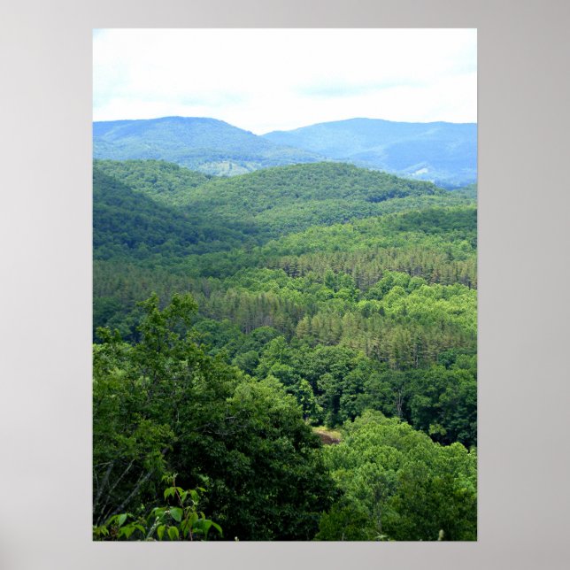 Poster Olhar para o rio Greenbrier (Frente)