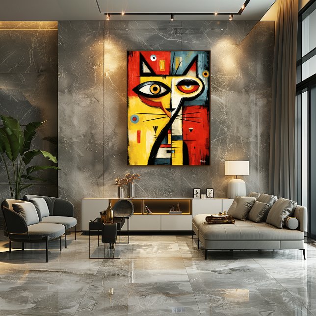 Poster Olhar Silencioso — Expressionismo Abstrato Contemp (Criador carregado)