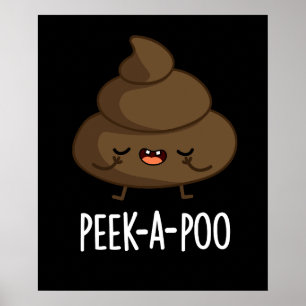 Poster Olhe Aí Poo Piada de Cocô Escura