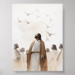 Poster Olhe as aves do ar - Matthew 6:26