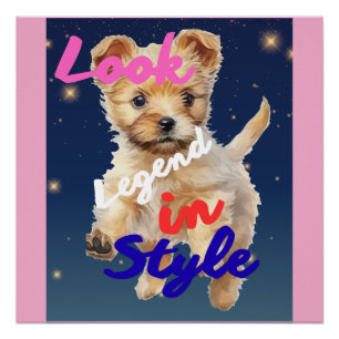 Póster Olhe, Lenda com Estilo