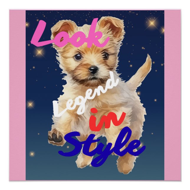 Póster Olhe, Lenda com Estilo  (Frente)