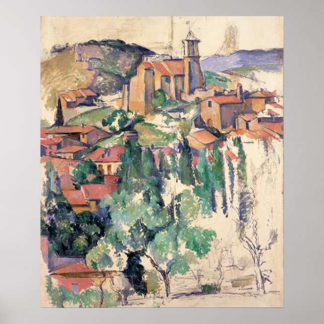 Poster Olhe para Gardanne - Paul Cezanne - c1885 (Frente)