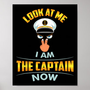 Poster Olhe Para Mim Eu Sou O Capitão Agora Boné Olhos Do