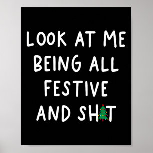 Poster Olhe Para Mim Sendo Um Feliz Natal De Humor Engraç