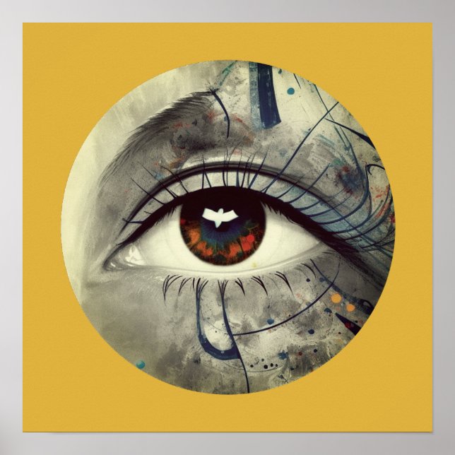 Poster Olho abstrato (Frente)