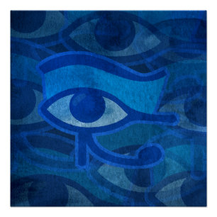 Póster Olho Azul de Hórus