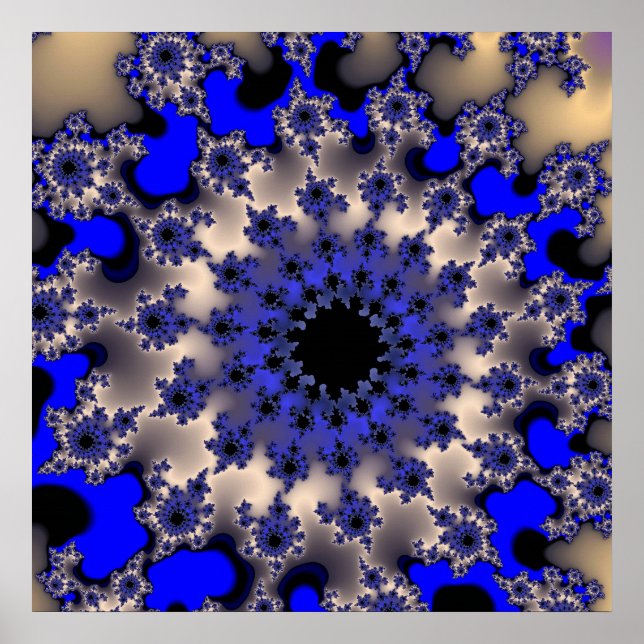 Póster Olho Azul e Prateado (Frente)