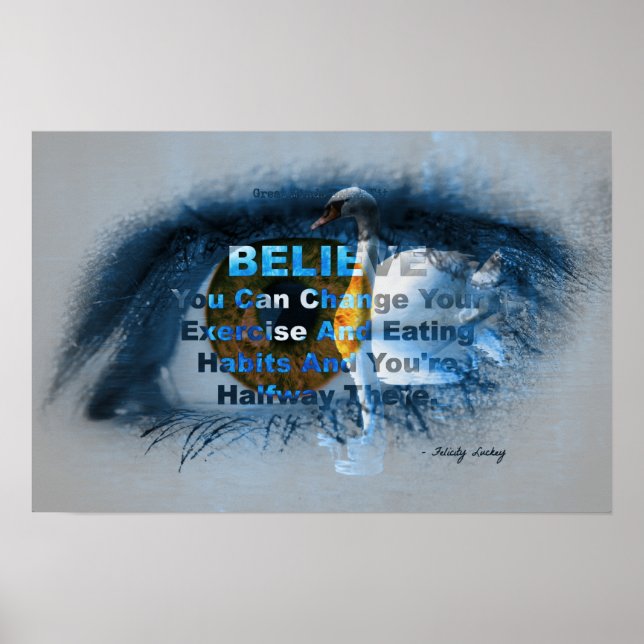 Póster Olho Castanho da Crença Malhação! (Frente)