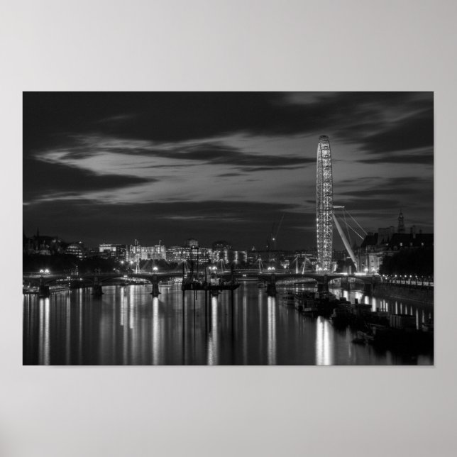 Póster Olho de Londres à noite (Frente)