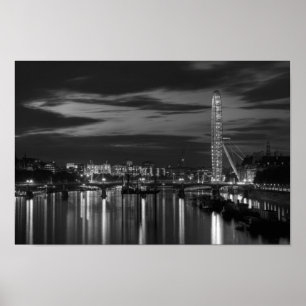 Póster Olho de Londres na noite