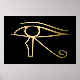 Póster Olho do símbolo do egípcio de Horus