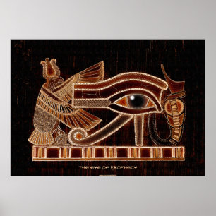 Póster Olho do símbolo egípcio antigo de Horus da